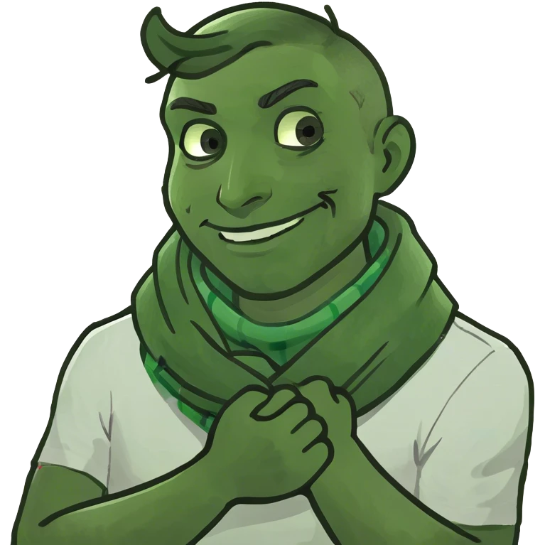 A man holding his hands around his neck  emoji