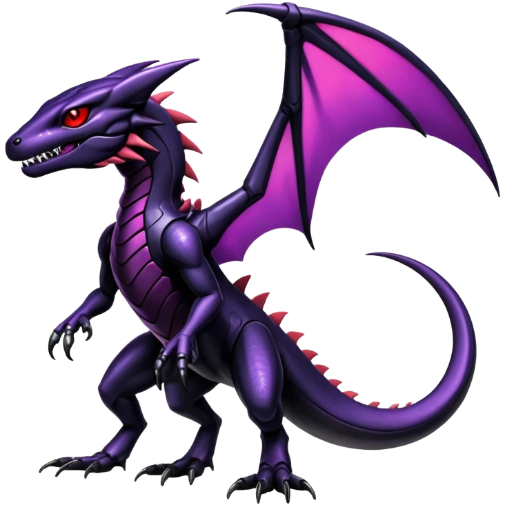 Shiny Gothic Edgy epic Salandit-Genesect-Miraidon-Fakémon-hybrid-creature (full body)  emoji