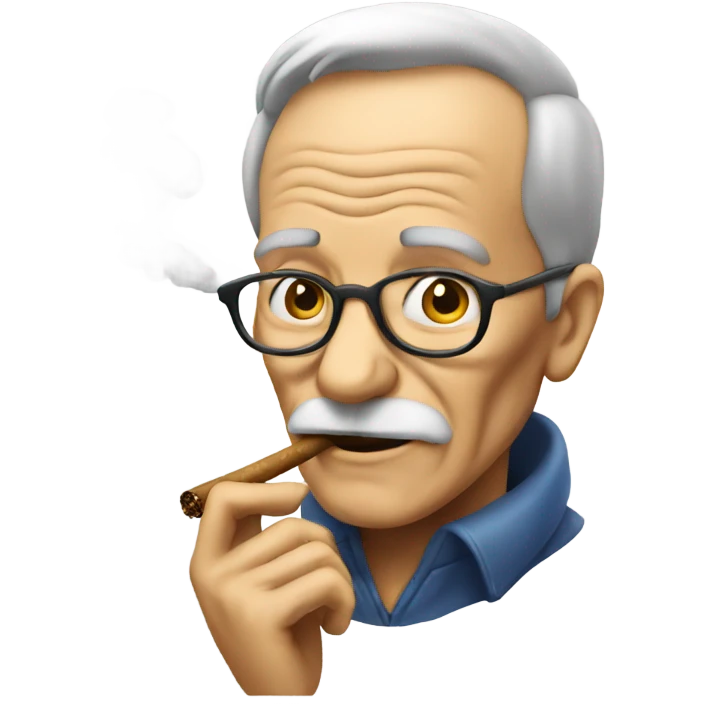 Old dude smokin emoji