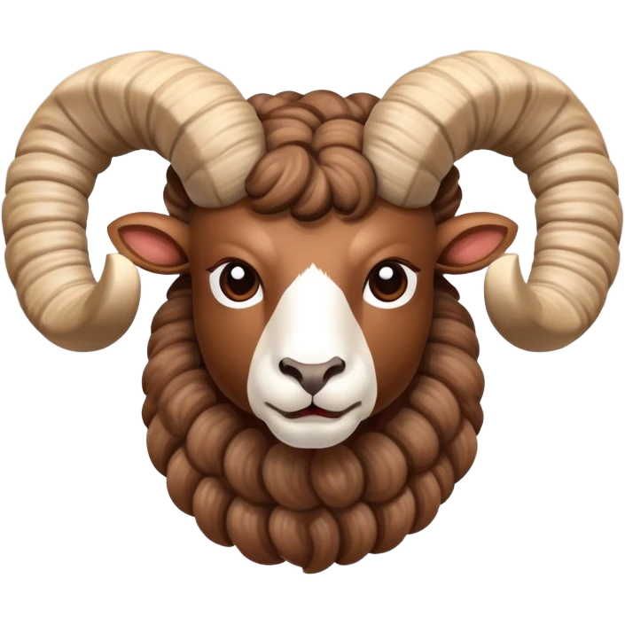 Ram with twisted horns emoji