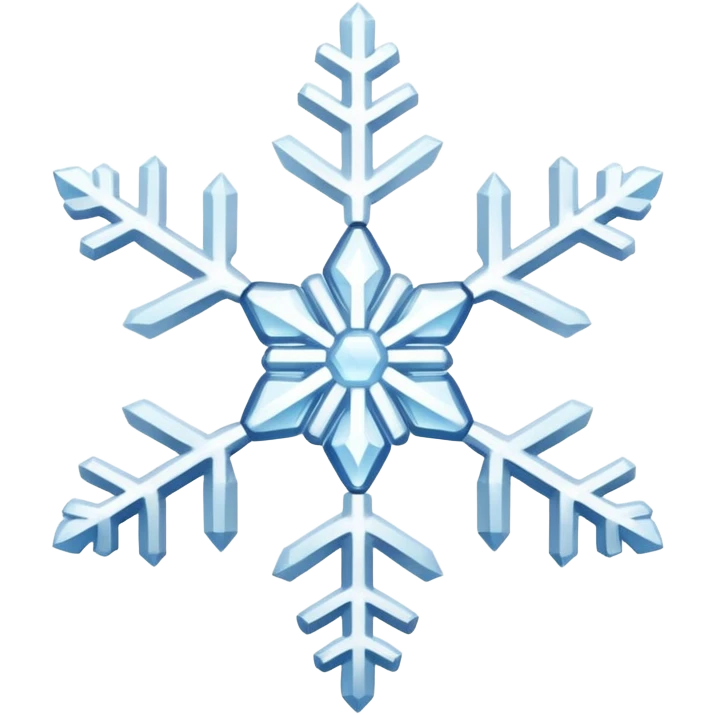 white snowflake white emoji