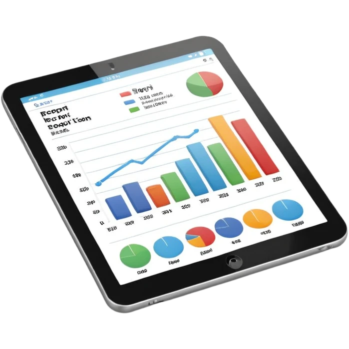 report with charts on a tablet emoji