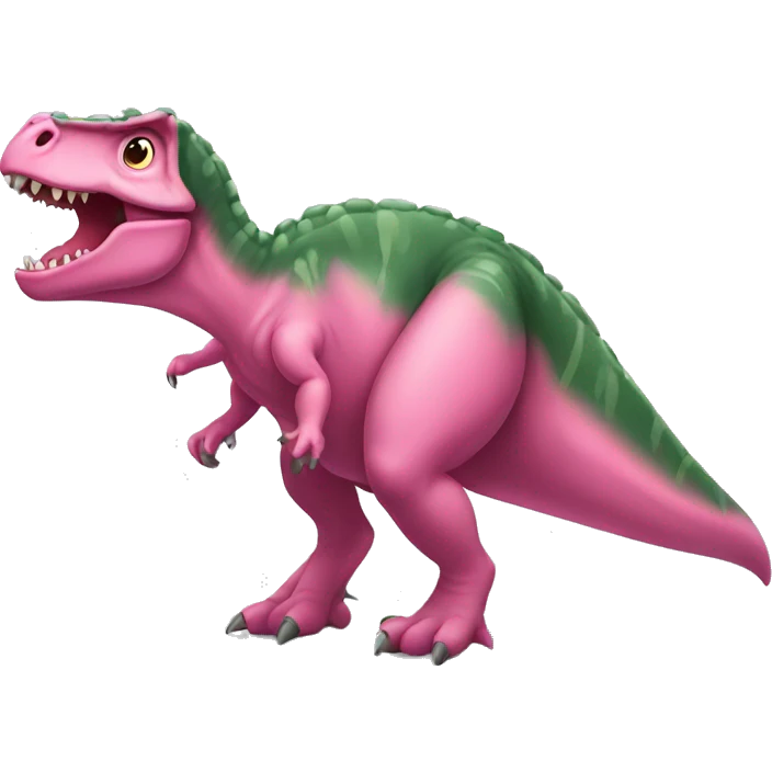 Dinosaurio rosa emoji