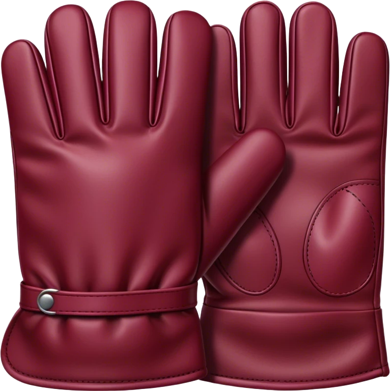 burgundy gloves emoji