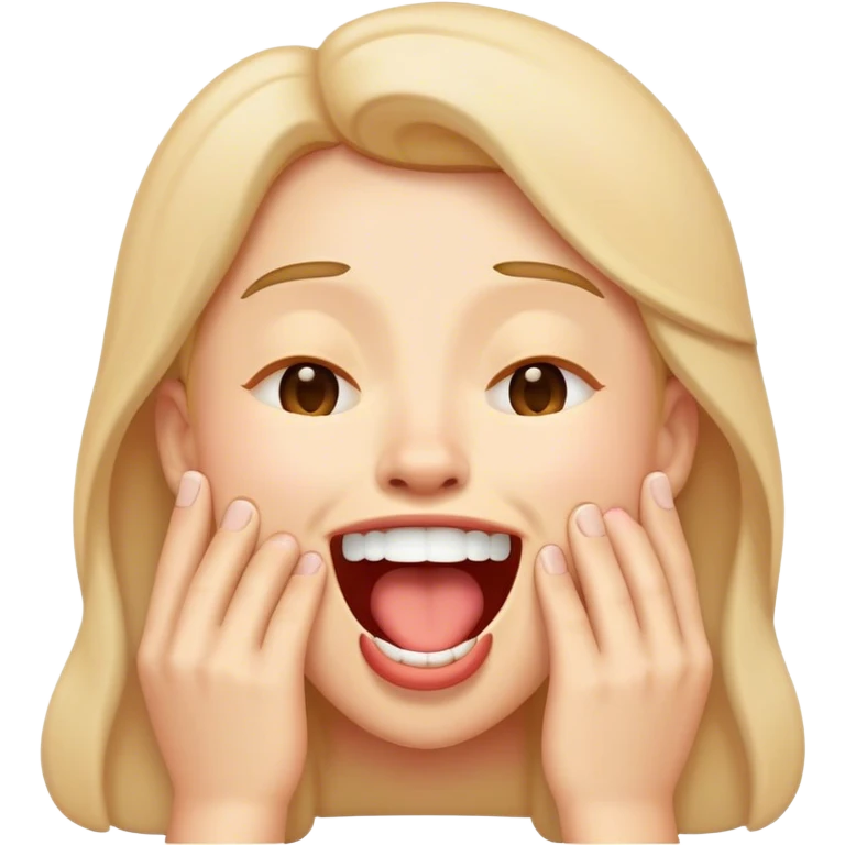 smile emoji bocejando  emoji