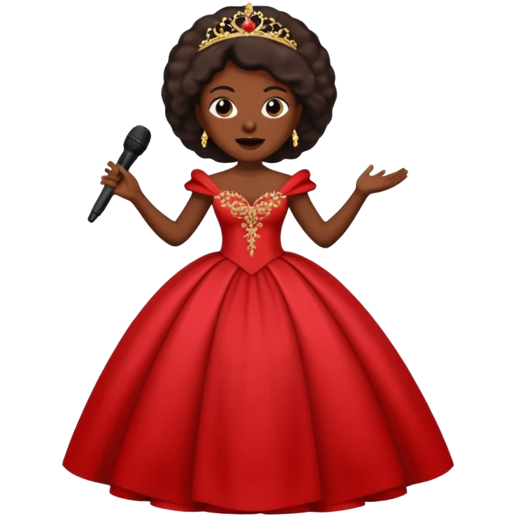 dar skin opera singer singing emoji