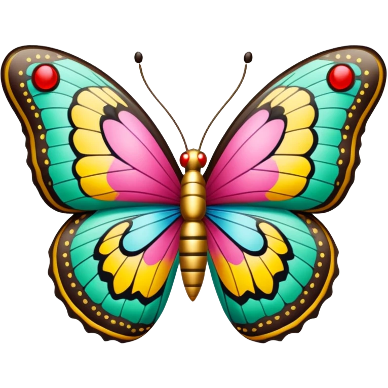 Gucci monogram butterfly emoji