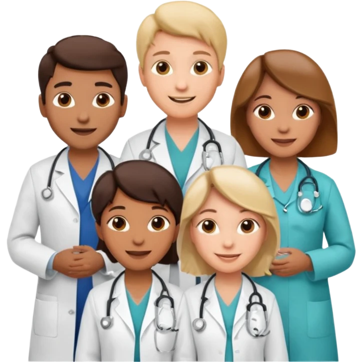 5 doctor staff emoji