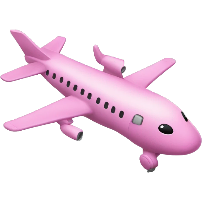 pink alligator on a plane emoji