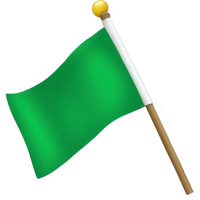 Green flag  emoji