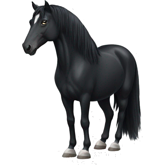 black horse emoji