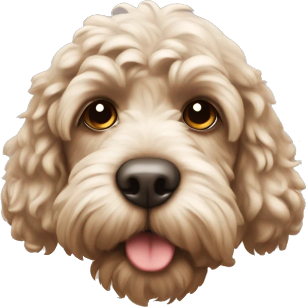 Sleepy cockapoo emoji