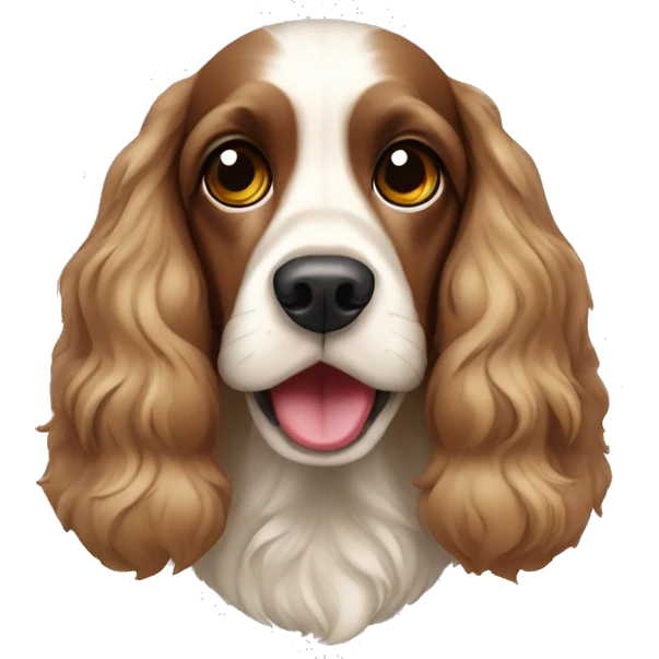 Christmas cocker spaniel emoji