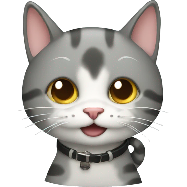 Cat with fish emoji
