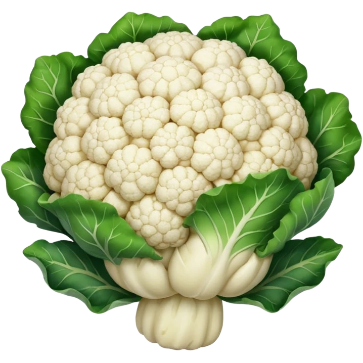White cauliflower emoji