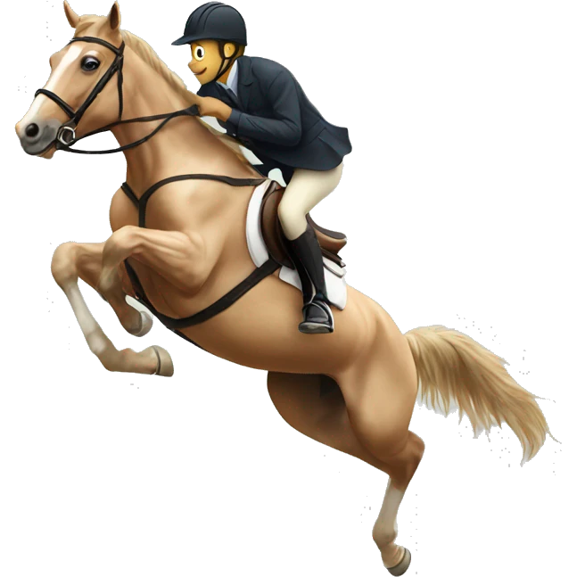 Horse jumping emoji