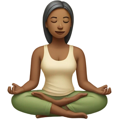 meditating woman emoji