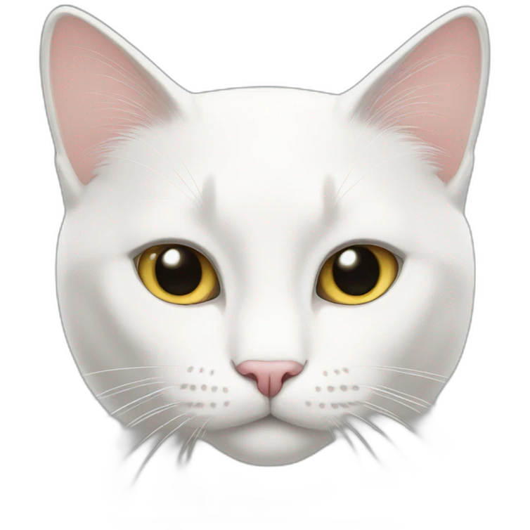 Super white cat emoji