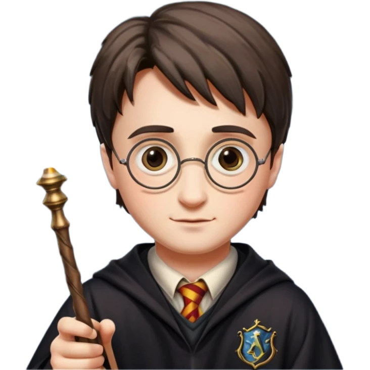 Harry Potter con su varita mágica  emoji