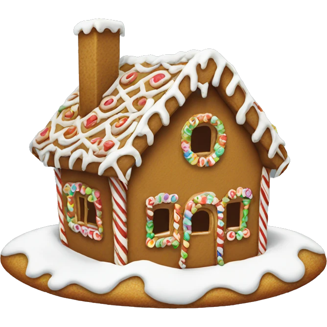 gingerbread house emoji