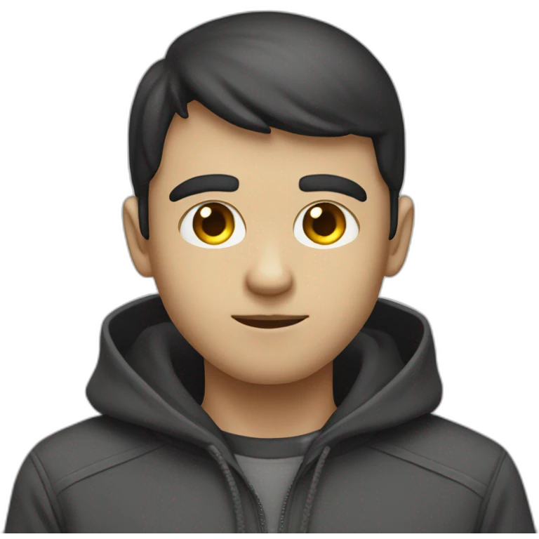 hacker look boy emoji