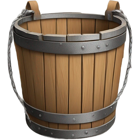 wooden bucket emoji