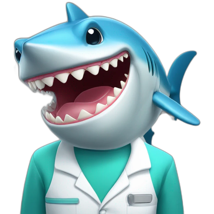 Requin chez le dentiste emoji
