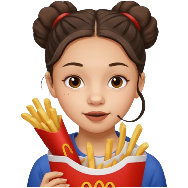 olivia rodrigo munching fries emoji