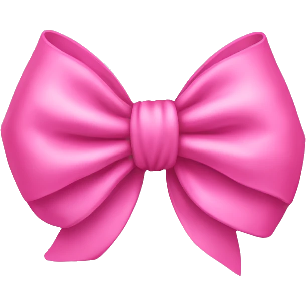 Pink bow emoji