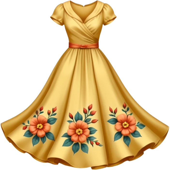 vintage dress emoji