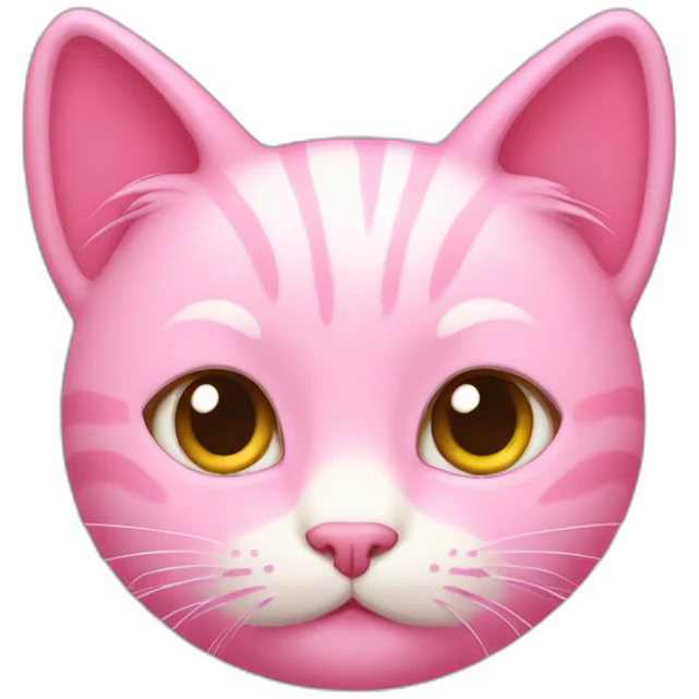 Pink kitty emoji