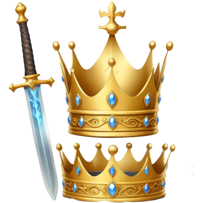 crown, magic(water, fire, earth, wind), sword emoji