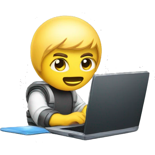 cybersportsman with laptop emoji