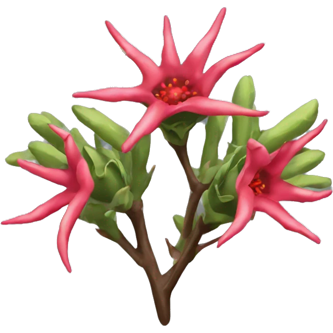 Crown of Thorns flower emoji