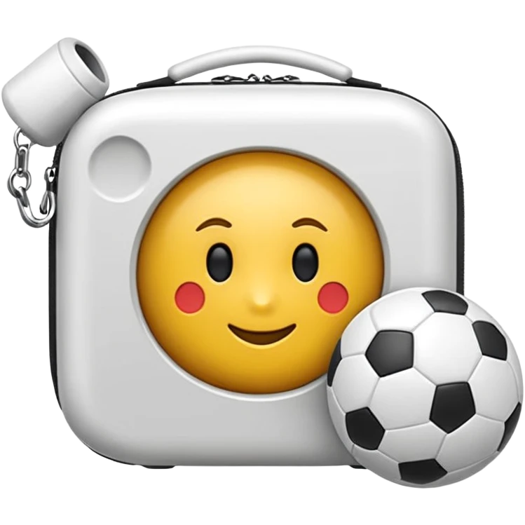 Белый Бумбокс с неоновыми колонками emoji