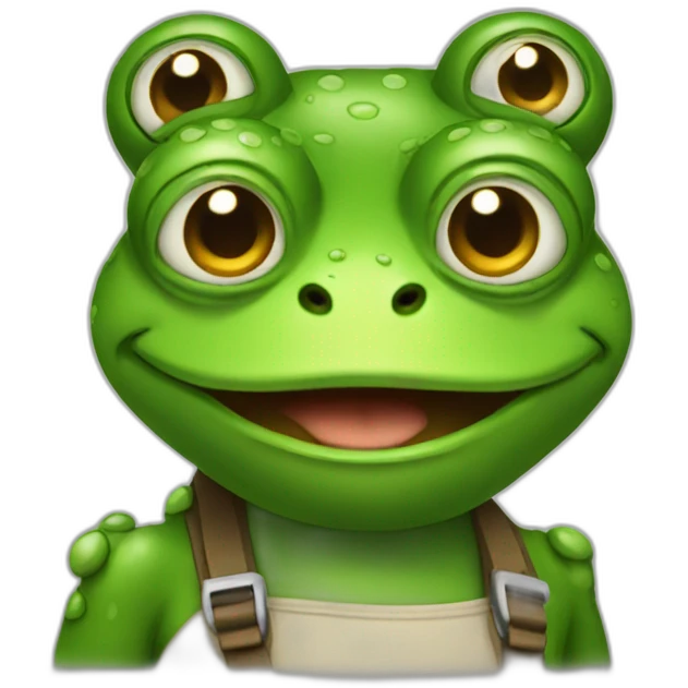 Frog developer emoji