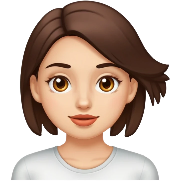 Una chica, haciéndose su rutina facial emoji