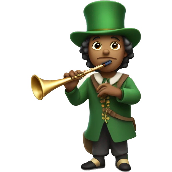 pied piper with flute and pointed hat emoji