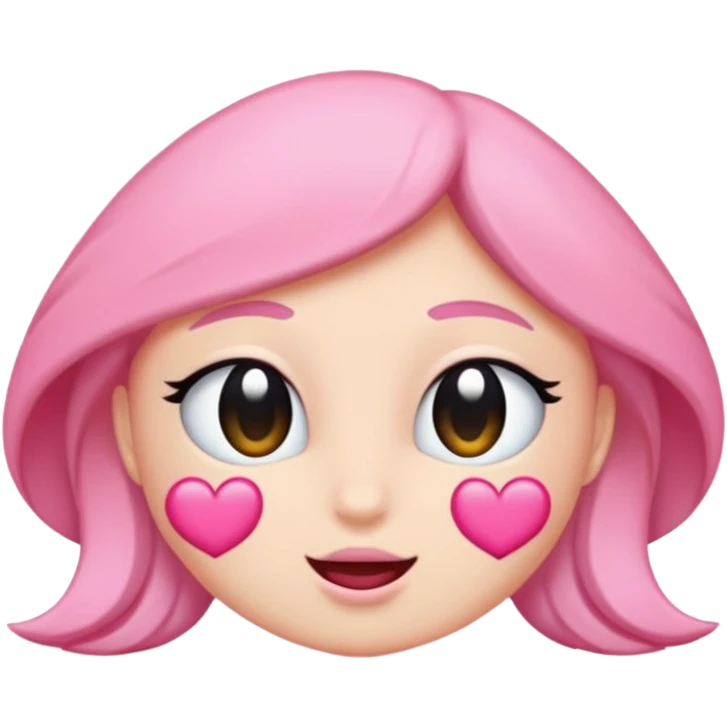 Yarısı siyah yarısı pembe kalp emoji