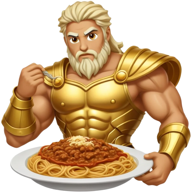 Zeus eating spaghetti  emoji