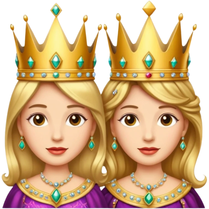 king and queen crown emoji