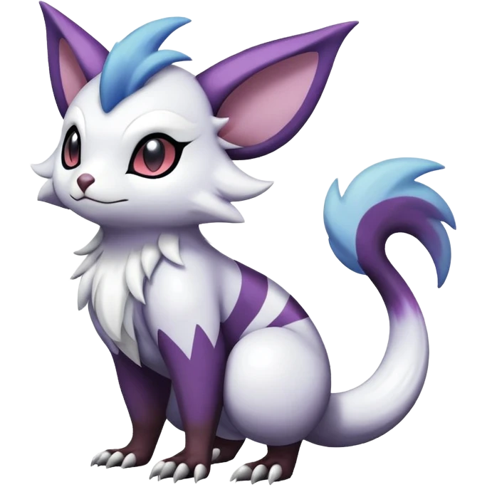 ShinyFurret-Absol-Noibat-Noivern-Hybrid (Full body) emoji