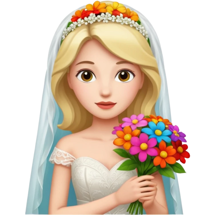 bride flower bouquet emoji