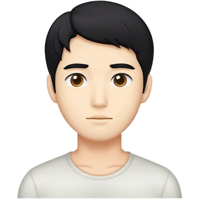 고민하고 있는 남성 얼굴만 나오게 해줘 emoji