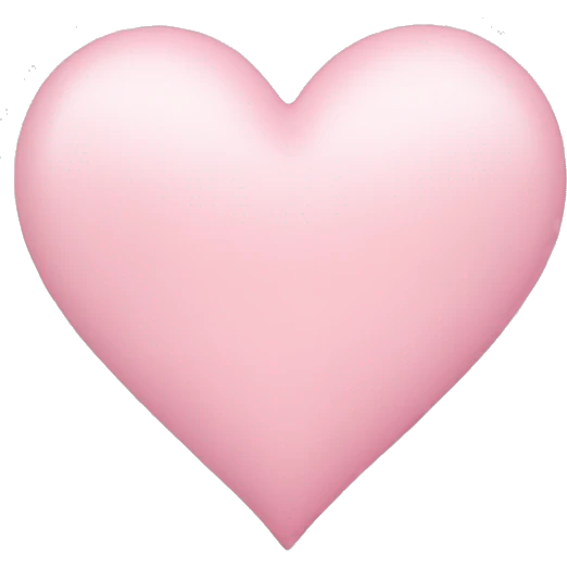 Pastel pink heart  emoji