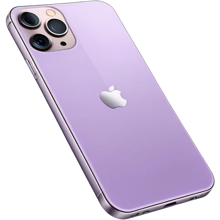 Pale Purple iPhone 14 Pro Max emoji