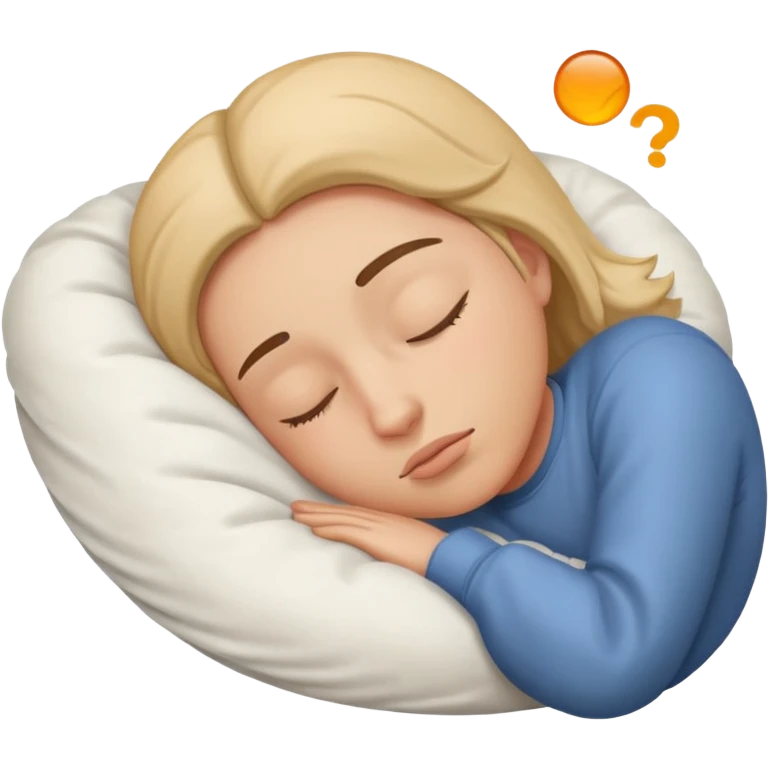 person sleeping with Zzz above their head emoji