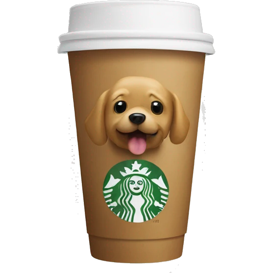 Starbucks cup that says "Boss Dog" emoji