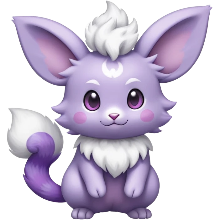 Minccino-Espurr-Fakémon-hybrid-creature (full body)  emoji
