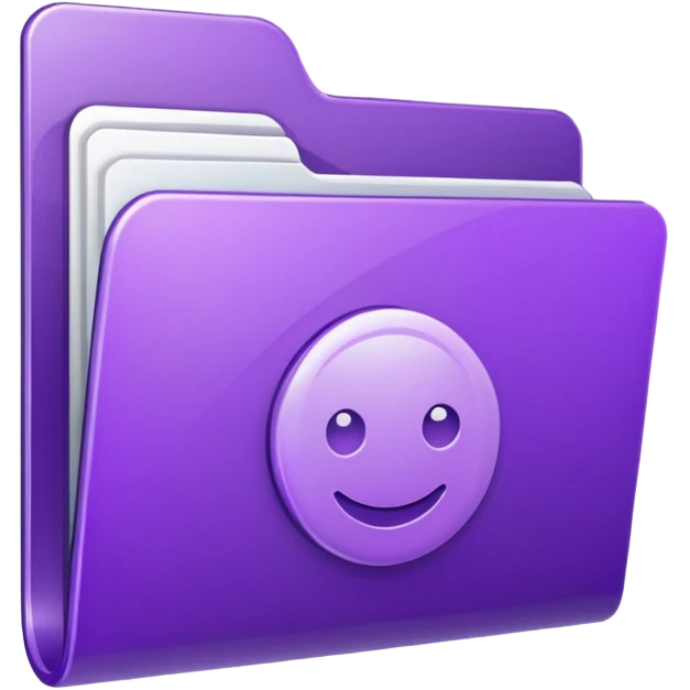 purple download folder emoji
